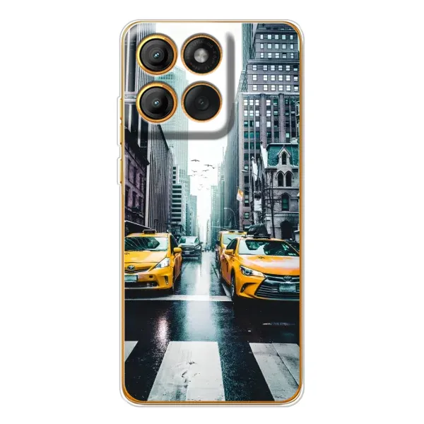 Чехол с рисунком «Такси» для Motorola Edge 60 Pro