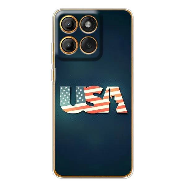 Чехол с рисунком «USA» для Motorola Edge 60 Pro Чехол с рисунком «USA» для Motorola Edge 60 Pro