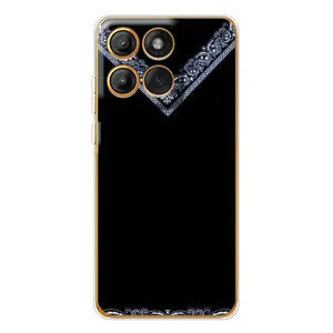Силиконовый Чехол на Motorola Edge 60 Pro (Воротник вышиванки)