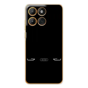 Силіконовий бампер з картинкою машини на Motorola Edge 60 (Сілует Audi)