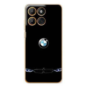Силіконовий бампер з картинкою машини на Motorola Edge 60 (Чорний BMW)