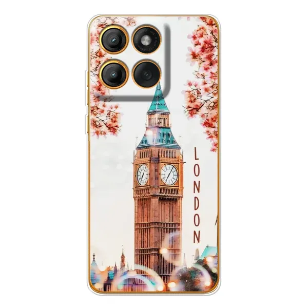 Чехол с рисунком «Часы Лондон» для Motorola Edge 60 Чехол с рисунком «Часы Лондон» для Motorola Edge 60
