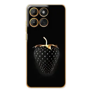 Чехол с изображением вкусной еды для Motorola Edge 60 (Чёрная клубника)