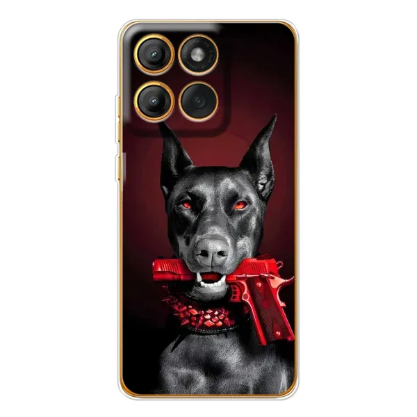 Чехол с рисунком «Доберман злой» для Motorola Edge 60 Чехол с рисунком «Доберман злой» для Motorola Edge 60