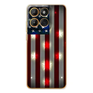 Чехол Флаг USA для Motorola Edge 60 (Флаг США 2)