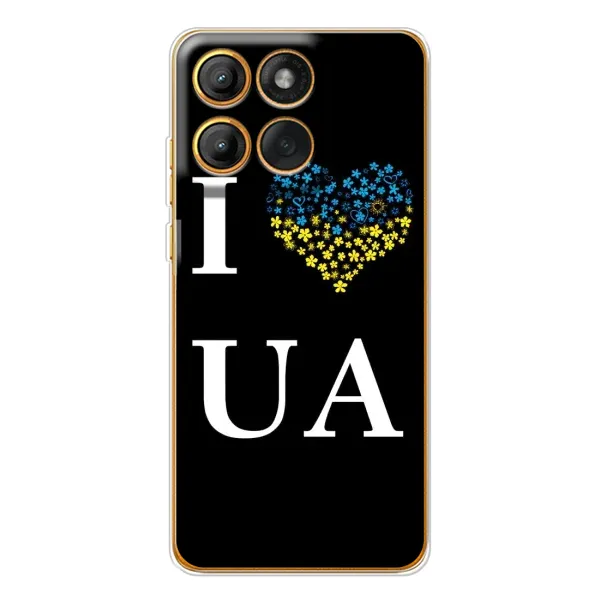 Чехол с рисунком «I Love UA» для Motorola Edge 60 Чехол с рисунком «I Love UA» для Motorola Edge 60