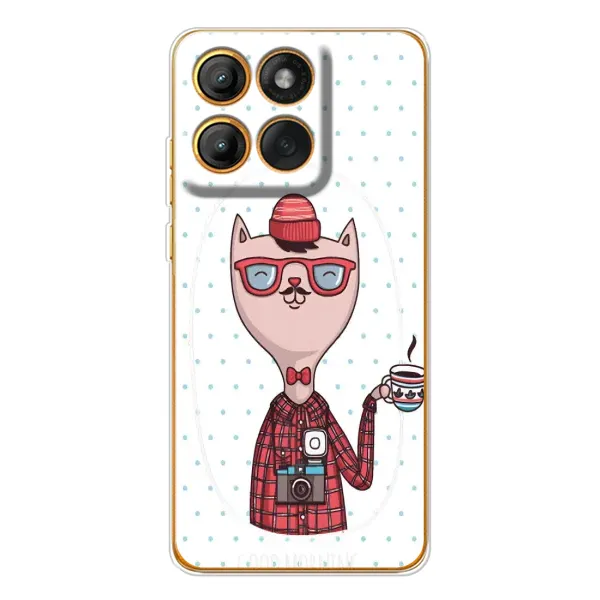 Чехол с рисунком «Кот аристократ» для Motorola Edge 60 Чехол с рисунком «Кот аристократ» для Motorola Edge 60