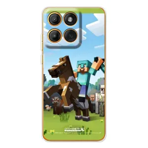 Чохли для Motorola Edge 60 (Персонажі МайнКрафт) (На коні)
