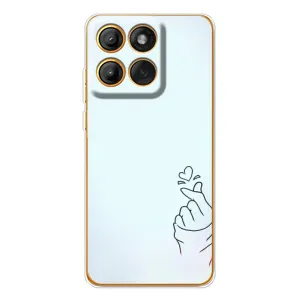 Чехлы (Знак сердечка) на Motorola Edge 60 (Сердце на голубом)