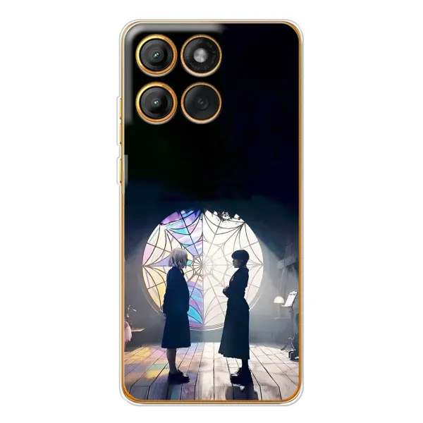 Чехол с рисунком «Уэнсдей и Энди» для Motorola Edge 60 Чехол с рисунком «Уэнсдей и Энди» для Motorola Edge 60