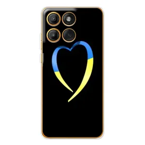 Силиконовый Чехол на Motorola Edge 60 (Я-Украина) (Украинское сердце)