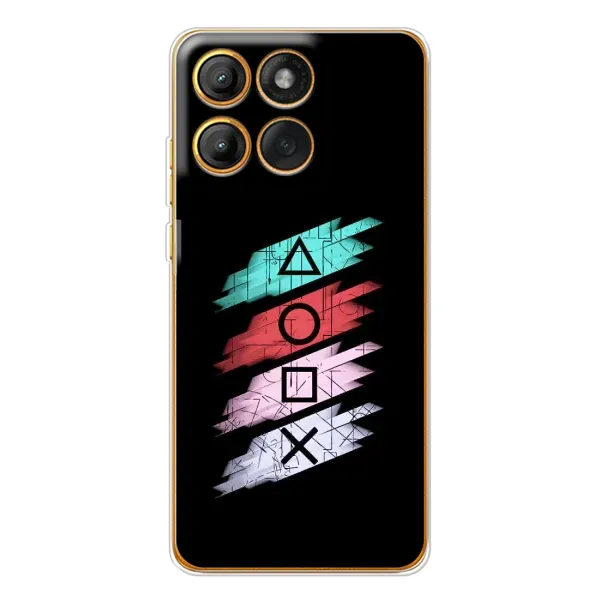 Чехол с рисунком «Значки Sony» для Motorola Edge 60 Чехол с рисунком «Значки Sony» для Motorola Edge 60
