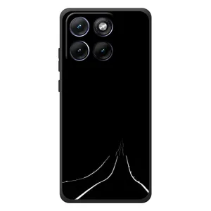 Чехол с картинками на черном фоне для Motorola Edge 70 Fusion Plus (Дорога)