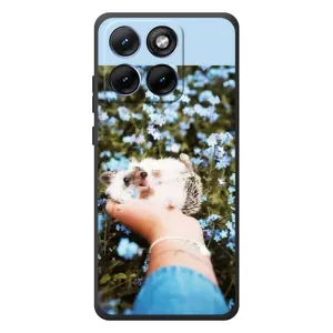 Чехлы с изображением разных животных для Motorola Edge 70 Fusion Plus (Ежик на руках)