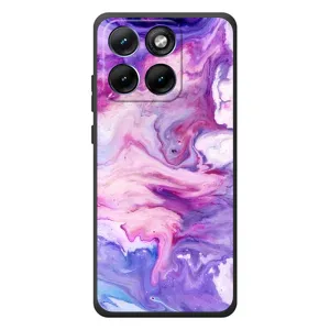 Чехлы с тематикой "Мрамор" на Мо Motorola Edge 70 Фюжн Плюс (Фиолетовый мрамор)