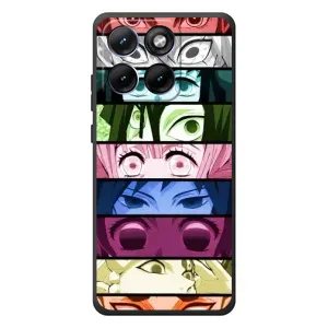 Силиконовые чехлы с глазами Anime для Мо Motorola Edge 70 Фюжн Плюс (Глаза Хашира)