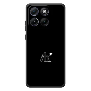 Чехол с картинками на черном фоне для Motorola Edge 70 Fusion Plus (Книжки)