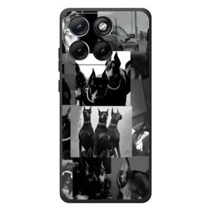 Чехол ДОБЕРМАН для Motorola Edge 70 Fusion Plus (Коллаж Доберман)