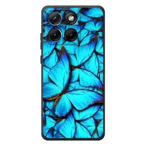 Силиконовый бампер с картинкой животных для Motorola Edge 70 Fusion Plus (Крылья бабочек)