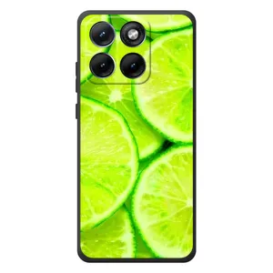 Чехол с изображением вкусной еды для Motorola Edge 70 Fusion Plus (Лайм)