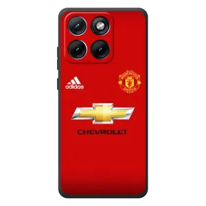 Силиконовые Чехлы принт Футбол на Motorola Edge 70 Fusion Plus (Man United)