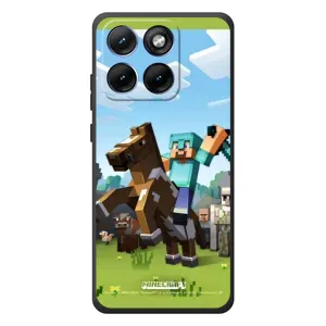 Чехлы для Motorola Edge 70 Fusion Plus (Персонажи Майн Крафт) (На коне)