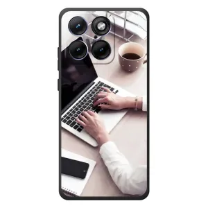 Силиконовый бампер (Работники) на Motorola Edge 70 Fusion Plus (Офисный работник)