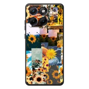 Чехлы с картинкой Подсолнухов для Мо Motorola Edge 70 Фюжн Плюс (Подсолнуховый дизайн)