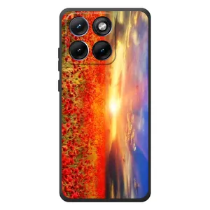 Чехлы с картинкой (Тюльпаны) на Мо Motorola Edge 70 Фюжн Плюс (Поле тюльпанов)