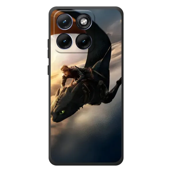 Чехол с рисунком «Полет Беззубика» для Motorola Edge 70 Fusion Plus Чехол с рисунком «Полет Беззубика» для Motorola Edge 70 Fusion Plus