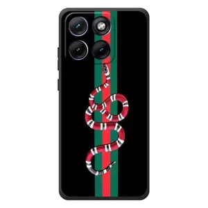 Чехлы Бренд GUCCI для Motorola Edge 70 Fusion Plus (Змей Гуччи)