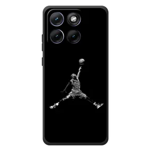 Силиконовый Чехол Nike Air Jordan на Моторола Эдж 70 Фьюжн (Джордан)