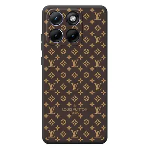 Чехол Стиль Louis Vuitton на Motorola Edge 70 Fusion (Фон Луи Виттон)
