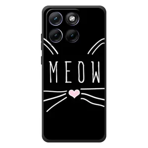 Бампер с изображением Котиков для Моторола Эдж 70 Фьюжн (КОТИК MEOW)