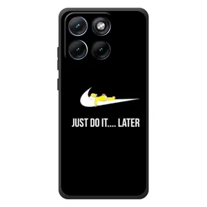 Силиконовый Чехол на Motorola Edge 70 Fusion с картинкой Nike (Later)