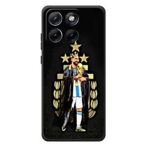 Чехлы Лео Месси Аргентина для Motorola Edge 70 Fusion (Месси король)