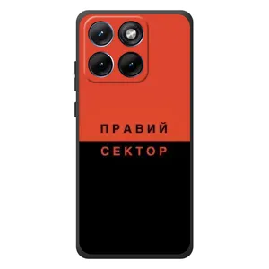 Чехлы УПА (Красно-Чёрный) на Motorola Edge 70 Fusion (Правый Серктор)