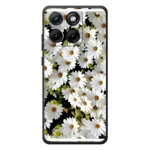 Чехол с ромашками на Motorola Edge 70 Fusion (Рамка в ромашках)