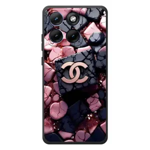 Чехол (Dior, Prada, YSL, Chanel) для Motorola Edge 70 Fusion (Шанель)