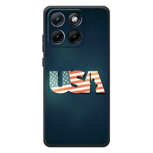 Чехол Флаг USA для Motorola Edge 70 Fusion (USA)