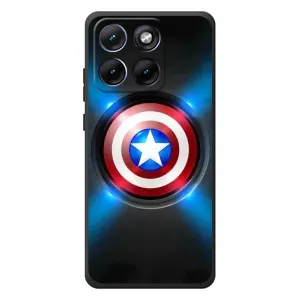 Чехол с Щитом Капитана Америки на Motorola Edge 70 Fusion (Яркий Щит Капитана)