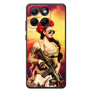 ЗСУ Чехлы (TPU) для Motorola Edge 70 Fusion (Женщина солдат)