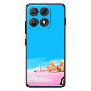 Силиконовый Чехол Барби Фильм на Motorola Edge 70 Max (Барби и Кен)