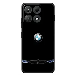 Силиконовый бампер с картинкой машины на Motorola Edge 70 Max (Черный BMW)