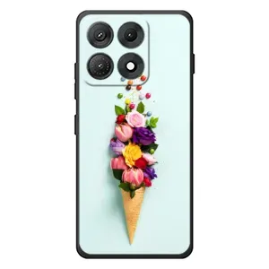 Чехлы с тематикой "ЦВЕТЫ" на Motorola Edge 70 Max (Цветок-мороженное)
