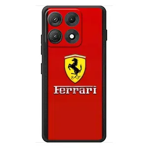 Силиконовый бампер с картинкой машины на Motorola Edge 70 Max (Ferrari Logo)