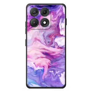 Чохли з тематикою "Мрамор" на Моторола Едж 70 Макс (Фіолетовий мрамор)