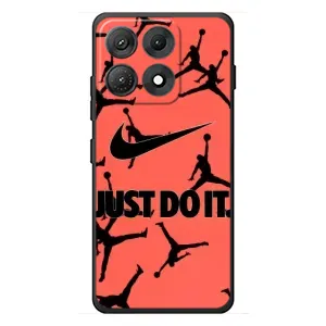 Силіконовый Чохол Nike Air Jordan на Моторола Едж 70 Макс (Just Do It)