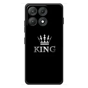 Чехол (Корона на чёрном фоне) для Моторола Эдж 70 Макс (KING)