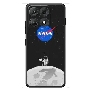 Силиконовый бампер с принтом "Наса" на Motorola Edge 70 Max (Космонавт NASA)